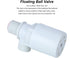 Automatic Float Valve, 3/4" Thread Water Level Control Valve Floating Ball Valve, Plastic Vertical Water Liquid Level Control Sensor Automatic wit...
