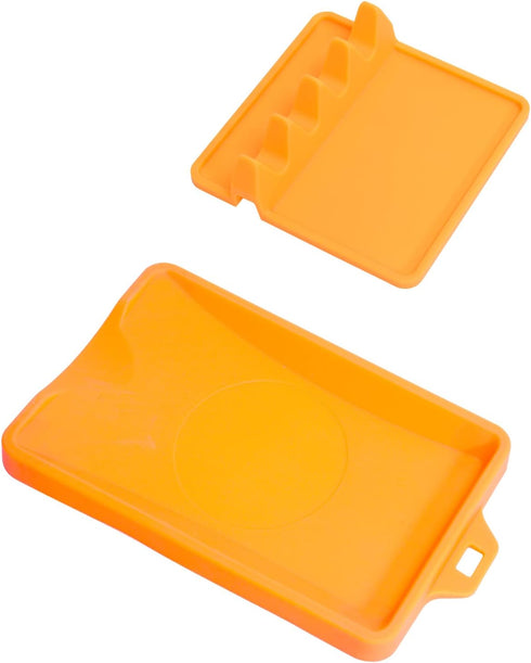 Silicone Spatula Mat for Laddle & Silicone Utensil Rest with Drip Pad for Multiple Utensils, Non Slip, Heavy Duty & Utensils Keeper, Kitchen Utens...