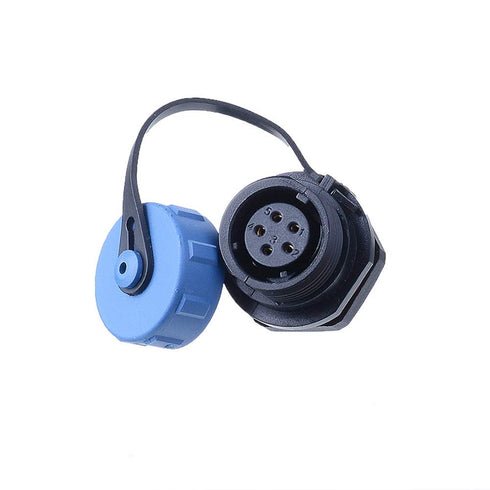 SP13 Aviation Connector M13 Male Plug + Circular Female Socket ?13mm Outdoor Waterproof IP68 Plastic Connectors with Cap Panel Mount Gold Plated 5...