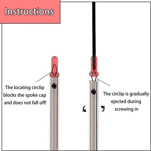 7IN1 Bicycle Rim Spoke Screwdriver Wheel Ring Spoke Cap Holder Removal Wrench Installation Connection Tool (Single Batch Set)...
