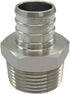 Beduan Stainless Steel PEX Garden Hose Adapter Fitting 3/4" PEX Barb to 3/4" GHT Male Connector for Outdoor Garden Irrigation Watering...
