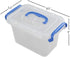 Morcte 1.5 L Mini Plastic Storage Bin, Clear Small Latch Box, Pack of 6...