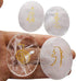 4 Pcs Rock Quartz Engraved Chakra Stones Healing Crystal Reiki Balancing Palm Stone, 45mm...