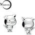 Fly Piggy Charm fits Pandora Moments Bracelets Women Sterling Silver Angel Wings Piglet Bead...