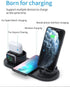 Wireless Phone Charger 6 in 1 Multi-Functional Dock (Black)...
