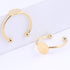 Reidgaller 20pcs Ring Bezel Blanks Stainless Steel Finger Ring Pad Settings DIY for Jewelry Making Supplies (Gold Plated)...