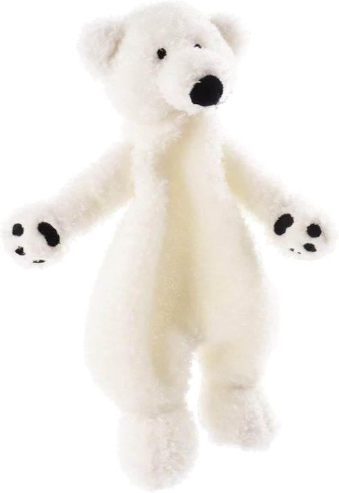 Apricot Lamb Arctic Stuffed Animals Security Blanket White Polar Bear Infant Nursery Character Blanket Luxury Snuggler Plush 10 Inches...