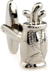 Golf Bag and Clubs Pair Cufflinks in a Presentation Gift Box & Polishing Cloth...