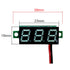 (5 Pack) JacobsParts DC 2.4-30V 2-Wire Voltmeter 3-Digit LED Display Panel Volt Meter Digital Voltage Tester (Yellow)...