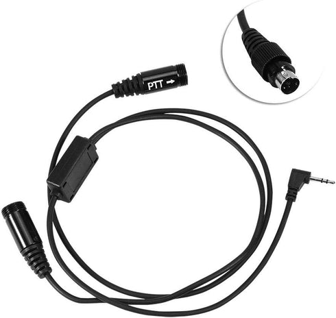Motorcycle Helmet Headset Microphone PTT Earpiece Headset for Motorola Two Way Radio T5428 T6200C T5720...