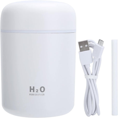 H2o Humidifier Colorful Cool Mini Humidifier, USB Personal Desktop Humidifier for Car, Office Room, Bedroom,etc. Auto Shut-Off, 2 Mist Modes, Supe...