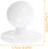Chef Suit Buttons 100 Pcs Ball Plastic Buttons Chef Coat Stud Button Round Movable Jacket Chef Button for Chef Coat Uniform Jackets White Plastic ...