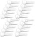 20 Measuring Spoons Set with Short Handle - 1 Teaspoon (5 ML) Clear Plastic Scoops for Creatine, Coffee, Grains, Spices, Powders, and Other Dry Go...