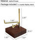Adjustable Brass Crystal Display Stand with Walnut Base Mineral Specimens Display Stand Rock Display Easel Metal Display Holder for Stones Geodes ...