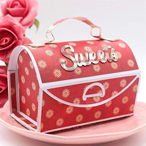 KSCRAFT Lunch Box Happy Mail Favor Bag Metal Cutting Dies Stencils for DIY Scrapbooking/Photo Album Decorative Embossing DIY Paper Cards...