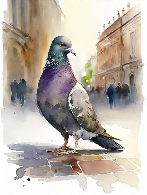 5D DIY Diamond Painting,Paint by Diamonds for Adults,?Pigeon Diamond Painting Paint with Diamonds Round for Gift,Gem Art Craft Home Wall Decor 12x...
