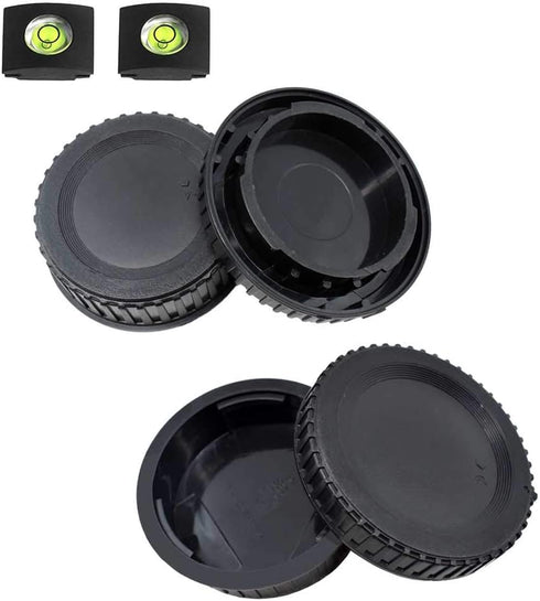 Front Body Cap and Rear Lens Cap Cover for Nikon D7500 D7200 D7100 D7000 D5600 D5300 D5200 D5100 D3500 D3400 D3300 D3200 D3100 D850 D810 D800 D750...