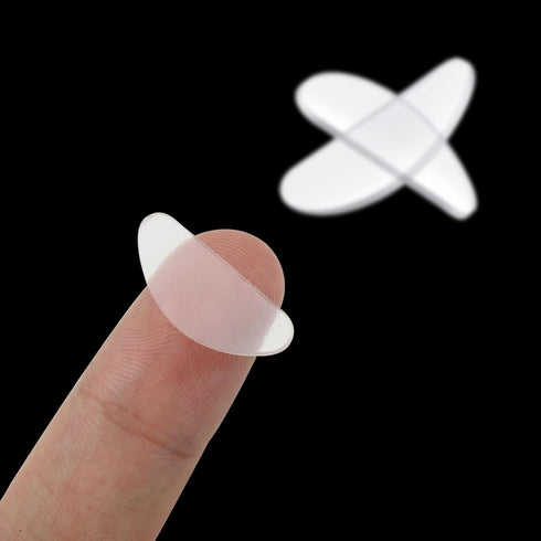 25 Pairs Eyeglasses Nose Pads | Adhesive Silicone Anti-Slip Nosepads for Glasses | Clear 1mm Thick, Soft Surgical-Grade D-Shape Design for Comfort...
