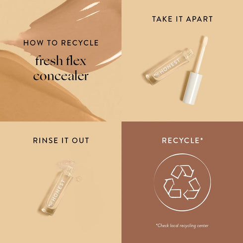 Honest Beauty Fresh Flex Concealer with Niacinamide + Vitamin E + Hyaluronic Acid | Vegan + Cruelty free | Cream, 0.17 fl oz...