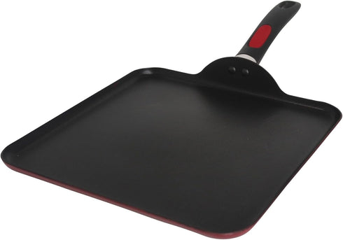 Mirro A79613 Get A Grip Aluminum Nonstick Griddle Cookware, 11-Inch, Red...