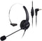 AGPTEK® 2.5mm Monaural Headset for Desk Phones, 6FT Hands-Free Noise Cancelling Headphone with Mic, Microphone, Comfort Fit Headband for Office Ph...