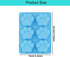 2 PCS Silicone Molds Puppy Dog Paw,6 Cavity Puppy Cat Mould for for Homemade Treats and Cat Animal Paw Ice Candy Chocolate Baking Mold...