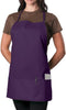 KNG Purple 3 Pocket Adjustable Bib Apron for Men and Women...