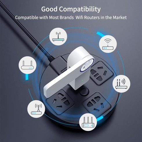 WiFi to LAN Ethernet Adapter for Printer Smart TV Blu-Ray PlayStation Xbox Wired to Wi-Fi USB Powered Repeater Omnidirectional Antenna Foldable Ac...