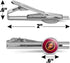 The Flash TV Series Logo Round Tie Bar Clip Clasp Tack Silver Color Plated...