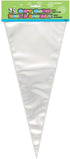 Clear Cellophane Cone Bags - Pack Of 25 - Large & Transparent Packaging For Treats, Gifts & Parties...