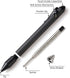 Cool Hand 5.9'' Bazooka Style Bolt Action Pen with Stylus for Touchscreen, Carbon Fiber Body, w/Pocket Clip, Ballpoint Ink Refillable, Glass Break...
