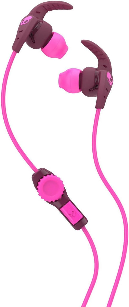 Skullcandy XTplyo In-Ear Sport Earbuds with Mic, Plum/Pink...
