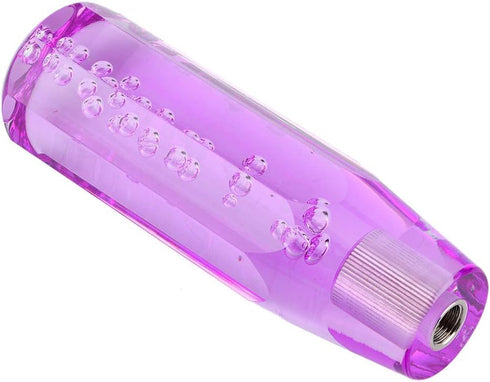 Tbest R Shift Knob G29,Crystal Clear Shift Knob 15Cm5.9In Crystal Car Shift Knob Gear Stick Lever Universal for Manual Transmission Vehiclespurple...