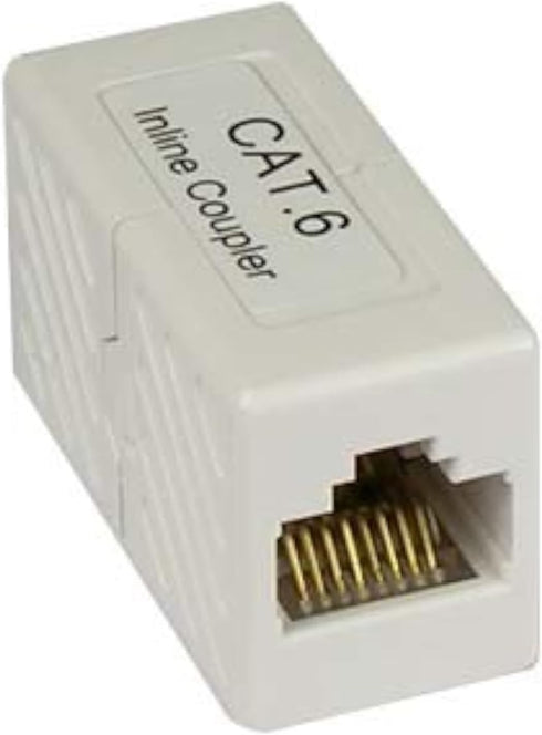 InstallerParts Cat 6 RJ45 Inline Coupler White...