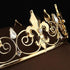 SNOWH Full King Crown Gold - Men's Crowns and Tiaras, Metal Birthday Crown, Prom Hair Accessories Costume Party Decorations for Adults and Boys...