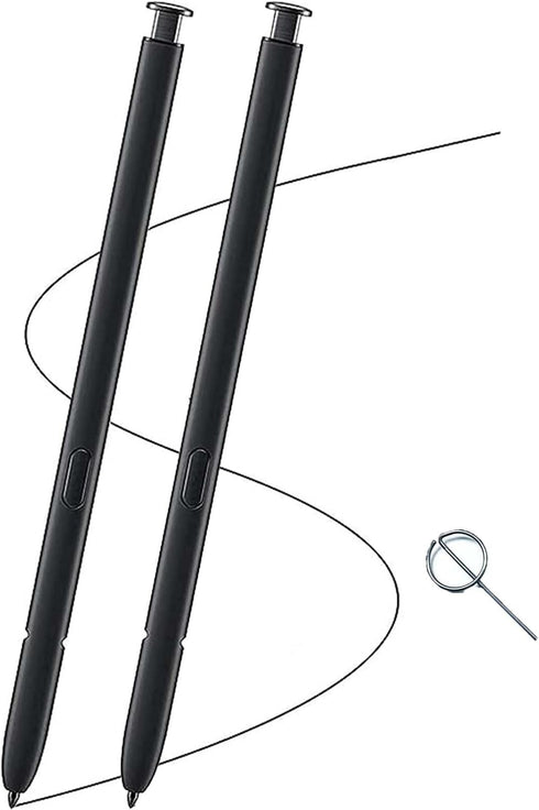 2 Pcs Galaxy S22 Ultra S Pen for Samsung Galaxy S22 Ultra 5G Stylus Pen S22 Ultra Touch S Pen Replacement Without Bluetooth Function (Black) + Eje...