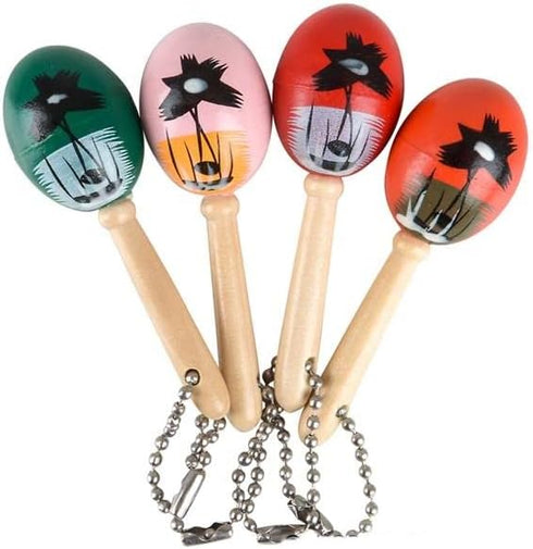 Maraca Keychains 12 Pc - Fiesta Cinco De Mayo Party Favors...