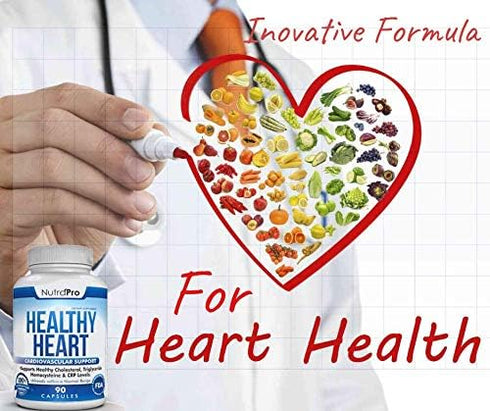 NutraPro Healthy Heart - Heart Health Supplements. Artery Cleanse & Protect. Supports Cholesterol and Triglyceride Balancing. GMP Certified...