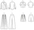 Simplicity Misses' Button Down Shirt, Pants and Shorts Sewing Pattern Kit, Code S9715, Sizes 8-10-12-14-16, Multicolor...