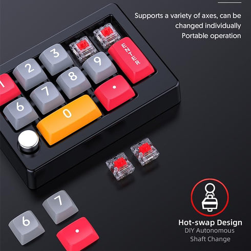 Customized mechanical keyboards, customized knobs, RGB hot swappable macro definitions, wired mechanical gaming keyboards (WHITE)...