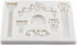 Roman Column Silicone Fondant Mold Greek Marble Pillars Relief Retro European Pattern Clock Chocolate Candy Molds for Cake Decorating Cupcake Topp...