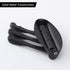 KES Solid Metal Coat Hook Folding Swing Arm Swivel Hook with Multi Three Foldable Arms for Bathroom Kitchen Garage Wall Mount Matt Black, A5060-BK...