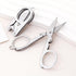 Folding Scissors, 2Pcs Stainless Steel Folding Scissors Pocket Portable Foldable Travel Scissors Small Craft Cutter, Silvery...