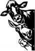 Metal Peeping Cow | Donkey | Duck | Wall Art Decor, Funny Animal Metal Sign, Cutout Sign Metal Art for Farm, Outdoor Garden, Yard Gift...