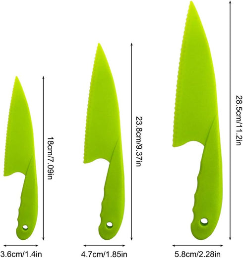 Sonku 10 Packs Kitchen Knife Set, Cooking Knives with Cutting Boards for Kids and Adults -Multi Colors...