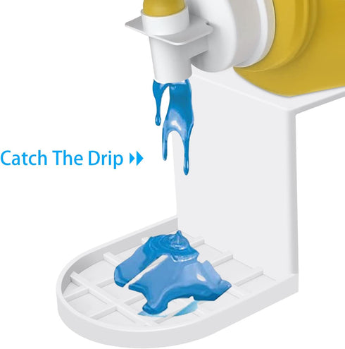 Laundry Detergent Holder 2 Pack - Detergent Cup Holder Tidy Soap Tray Dispenser Organizer Drip Fit Catcher for Fabric Softener Liquid Spigot Conta...