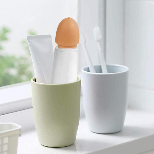 2Pcs Skin Color Funny Toothpaste Cap Prank Toothpaste Squeezer Head Dustproof Toothpaste Topper Toothpaste Dustproof Protective Case Toothpaste Di...