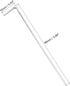 Unifizz 1.5mm Ball End Hex Key Wrench, L Shaped Long Arm Cr-V Allen Wrench Repairing Tool...