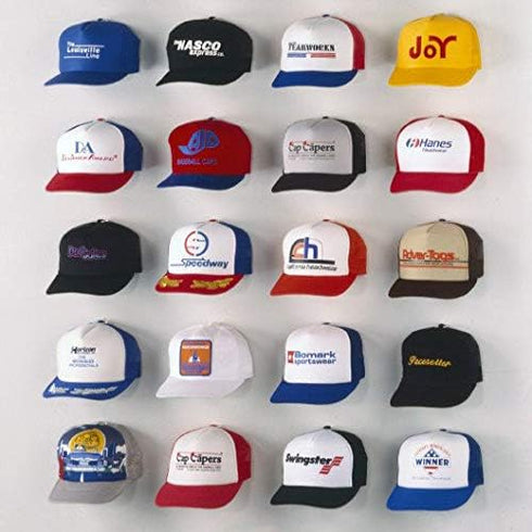Baseball Cap Display; Wall Mounted Hat Rack; Baseball Cap Storage & Organization; Great for Cap Collectors (12)...