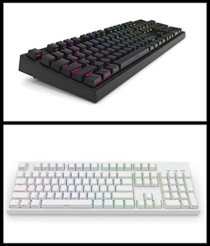 Black OEM Profile PBT Double Shot 104 Side-lit Shine Through Translucent Backlit keycaps for MX Mechanical Keyboard Filco (Black)(Only Keycap)...